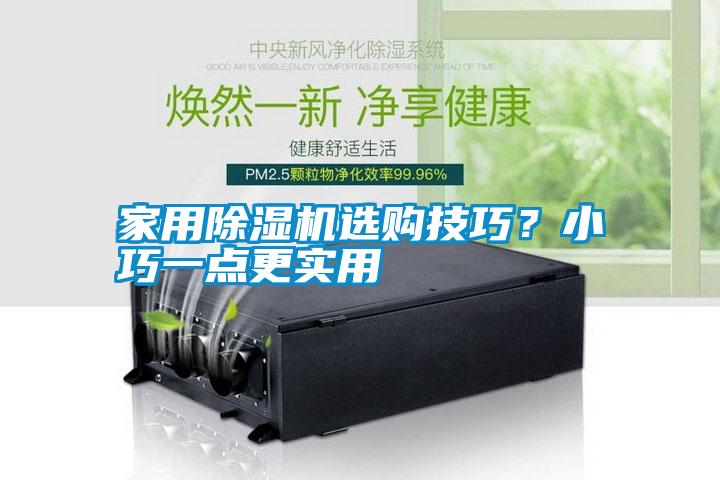 家用除濕機選購技巧？小巧一點更實用