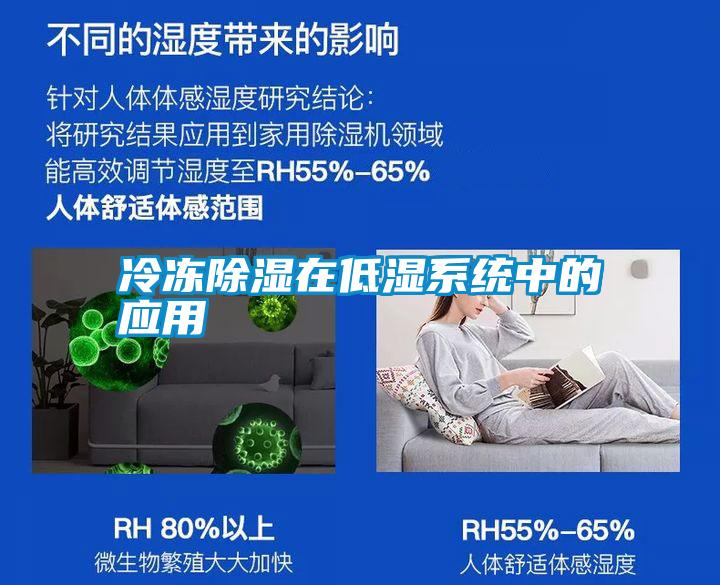 冷凍除濕在低濕系統(tǒng)中的應用