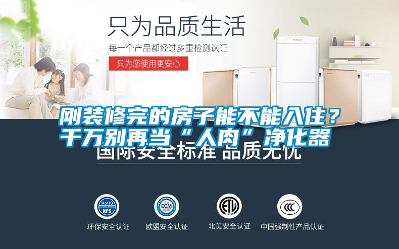 剛裝修完的房子能不能入??？千萬別再當(dāng)“人肉”凈化器