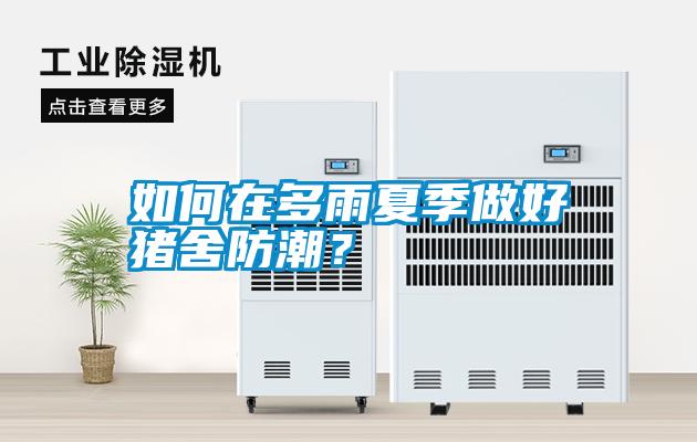 如何在多雨夏季做好豬舍防潮？