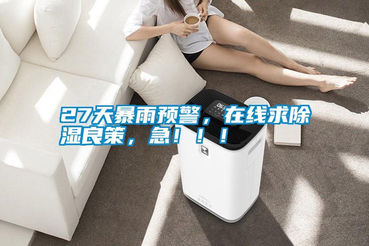 27天暴雨預(yù)警，在線求除濕良策，急?。?！