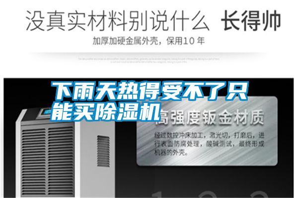 下雨天熱得受不了只能買(mǎi)除濕機(jī)