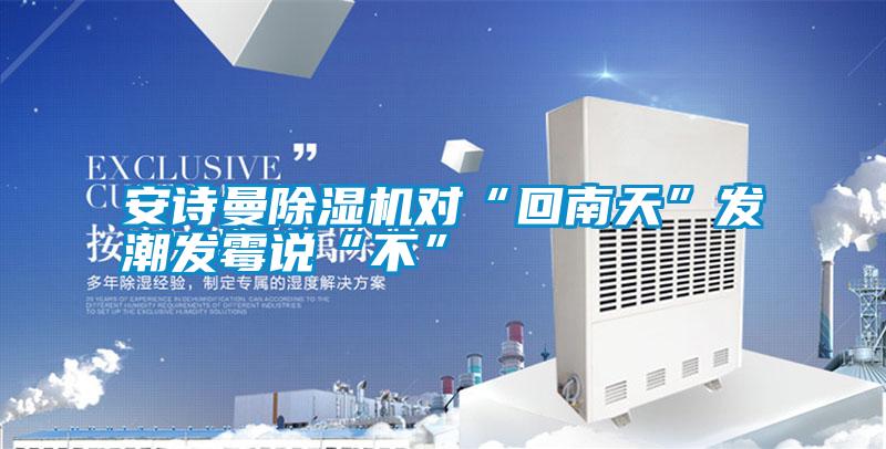 安詩曼除濕機(jī)對“回南天”發(fā)潮發(fā)霉說“不”