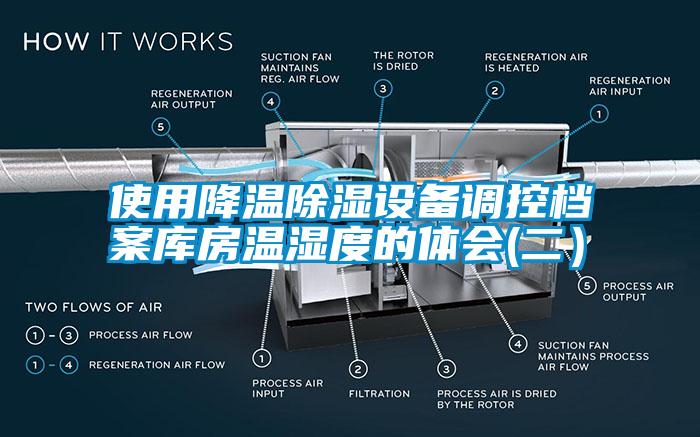 使用降溫除濕設(shè)備調(diào)控檔案庫房溫濕度的體會(二）