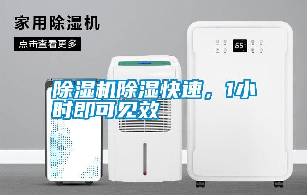 除濕機除濕快速，1小時即可見效