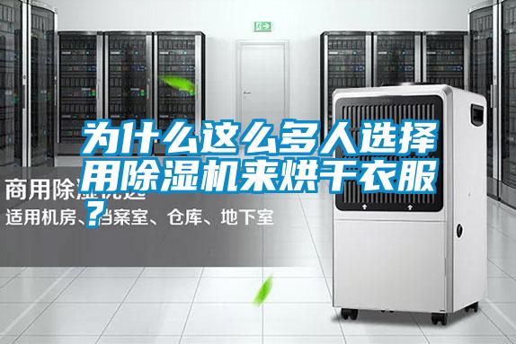 為什么這么多人選擇用除濕機來烘干衣服？