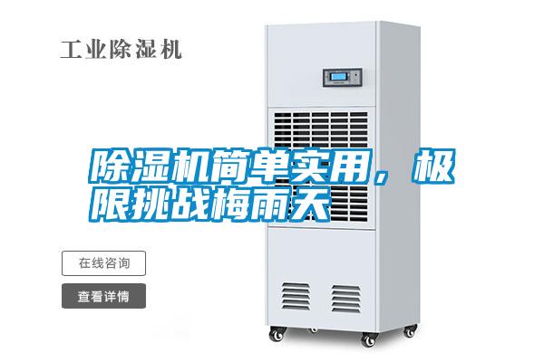 除濕機簡單實用，極限挑戰(zhàn)梅雨天