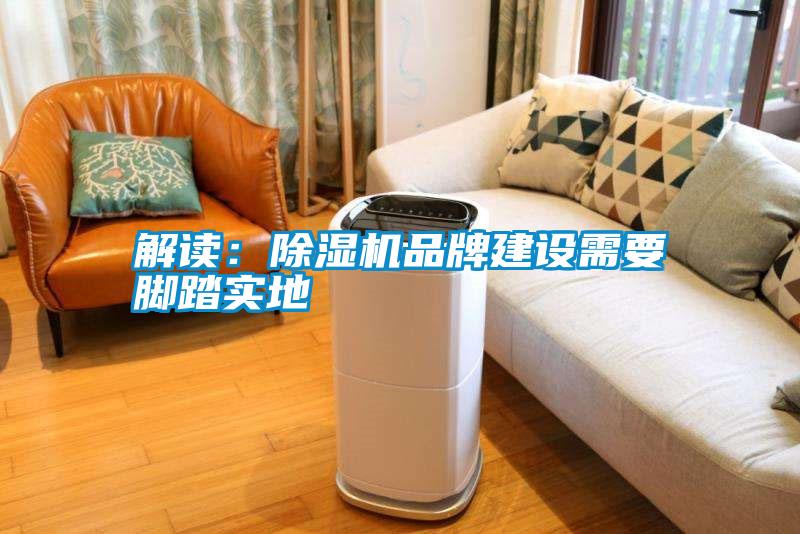 解讀：除濕機(jī)品牌建設(shè)需要腳踏實地