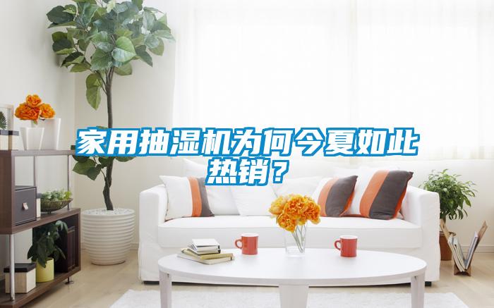 家用抽濕機為何今夏如此熱銷？