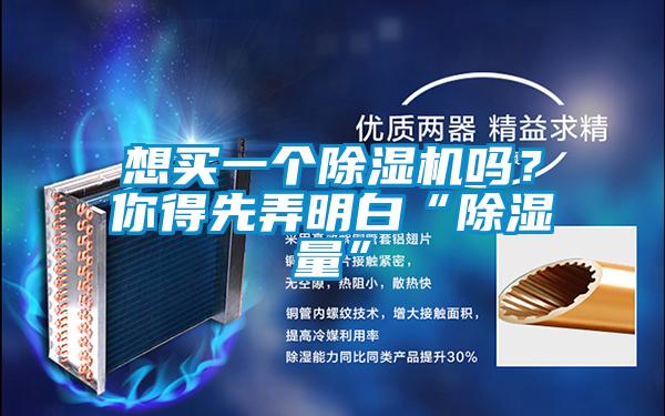 想買一個除濕機(jī)嗎？你得先弄明白“除濕量”