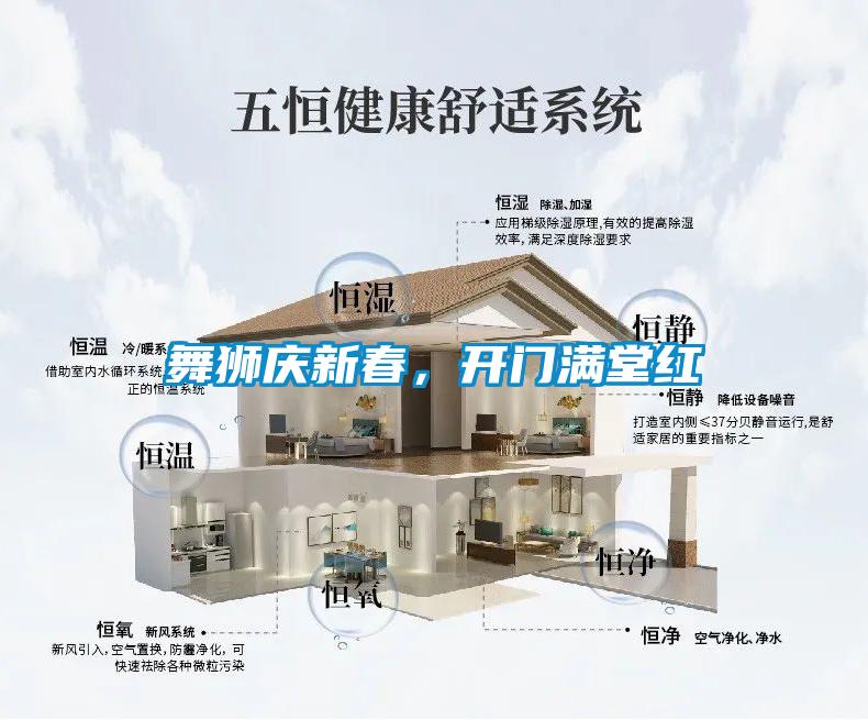 舞獅慶新春，開(kāi)門(mén)滿堂紅