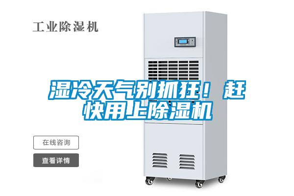 濕冷天氣別抓狂！趕快用上除濕機