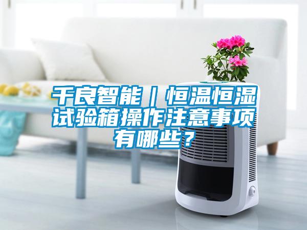 千良智能｜恒溫恒濕試驗(yàn)箱操作注意事項(xiàng)有哪些？