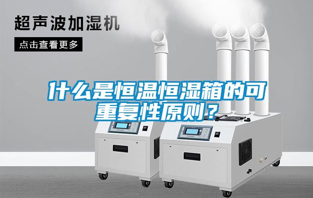 什么是恒溫恒濕箱的可重復(fù)性原則？