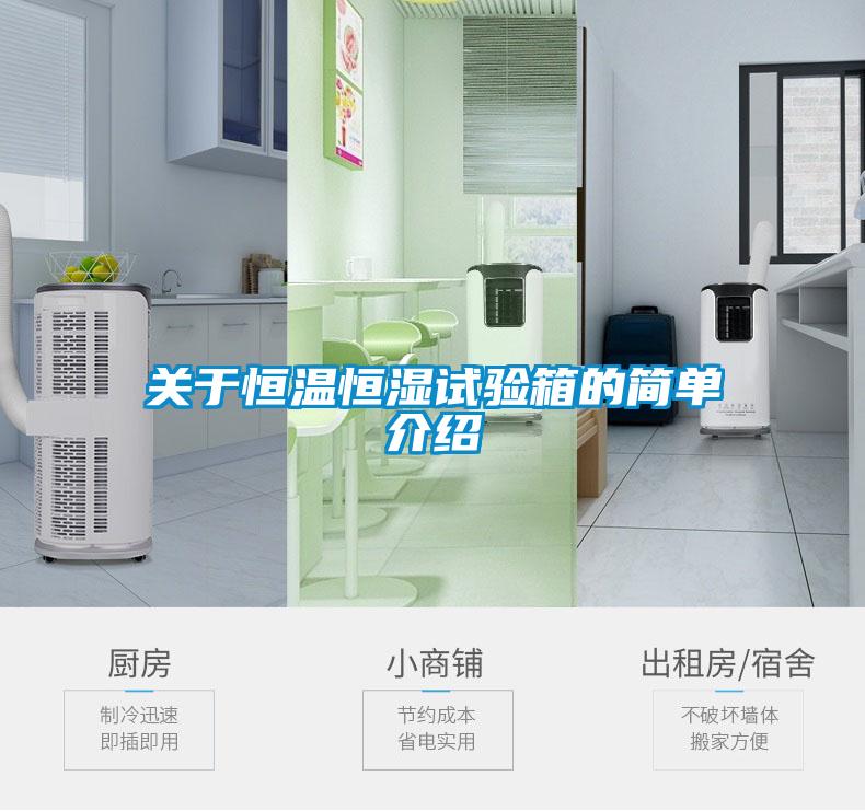 關(guān)于恒溫恒濕試驗(yàn)箱的簡(jiǎn)單介紹
