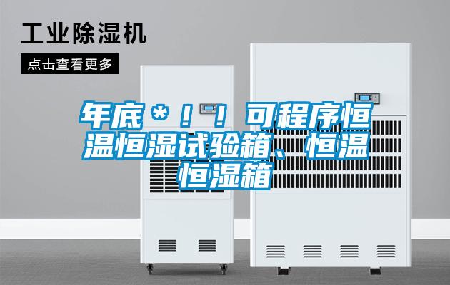 年底＊??！可程序恒溫恒濕試驗(yàn)箱、恒溫恒濕箱