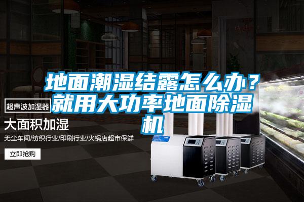 地面潮濕結(jié)露怎么辦？就用大功率地面除濕機(jī)
