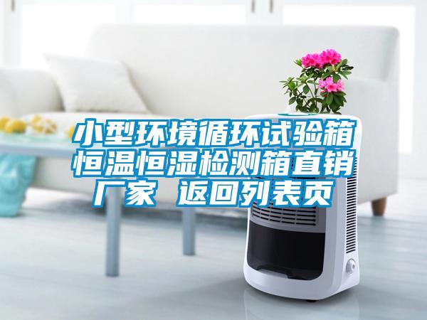 小型環(huán)境循環(huán)試驗箱恒溫恒濕檢測箱直銷廠家 返回列表頁
