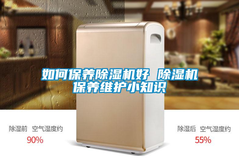 如何保養(yǎng)除濕機好 除濕機保養(yǎng)維護小知識