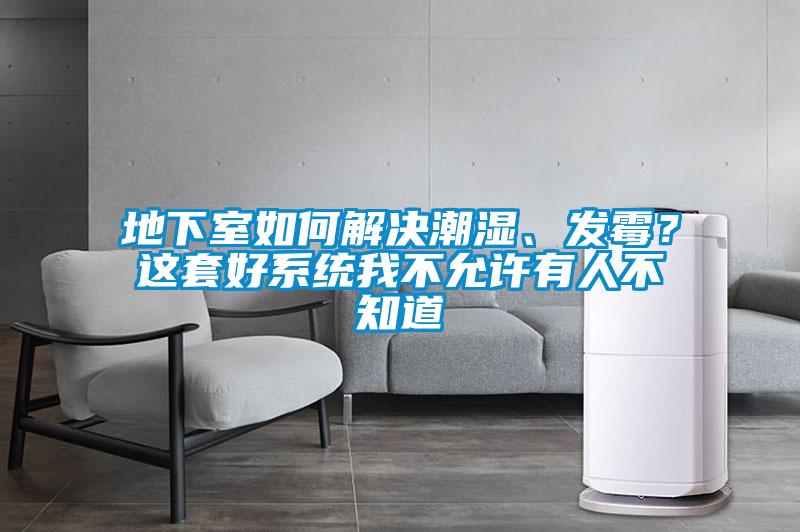 地下室如何解決潮濕、發(fā)霉？這套好系統(tǒng)我不允許有人不知道