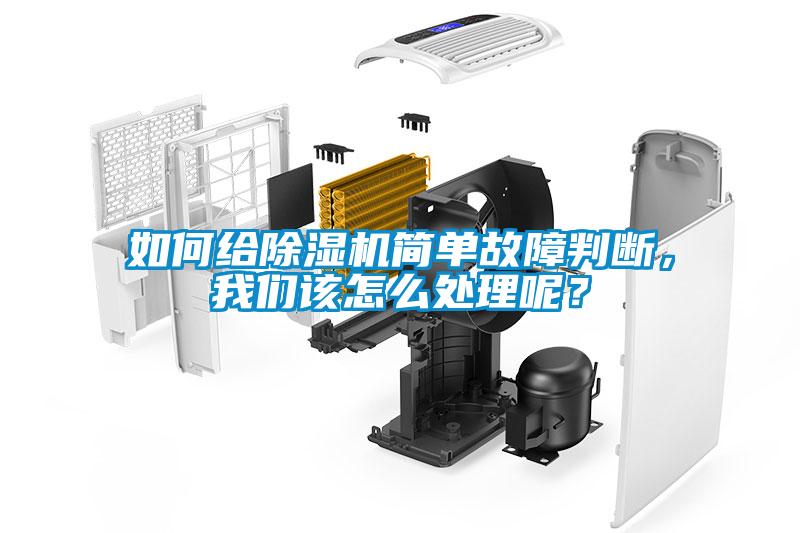 如何給除濕機(jī)簡(jiǎn)單故障判斷，我們?cè)撛趺刺幚砟兀?></div>
								<div   id=