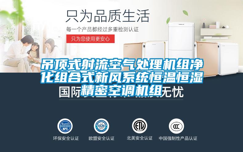 吊頂式射流空氣處理機(jī)組凈化組合式新風(fēng)系統(tǒng)恒溫恒濕精密空調(diào)機(jī)組