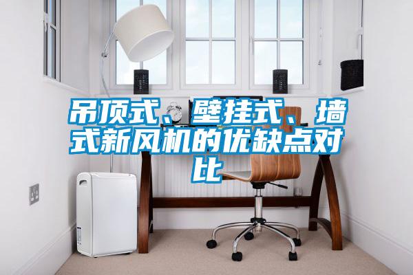 吊頂式、壁掛式、墻式新風(fēng)機(jī)的優(yōu)缺點(diǎn)對(duì)比