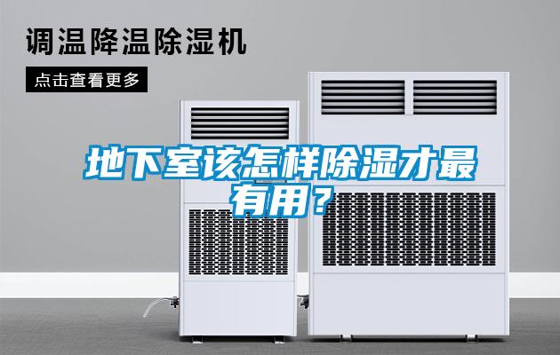 地下室該怎樣除濕才最有用？