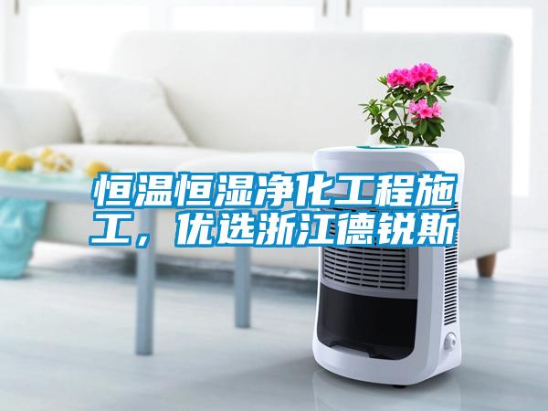 恒溫恒濕凈化工程施工，優(yōu)選浙江德銳斯