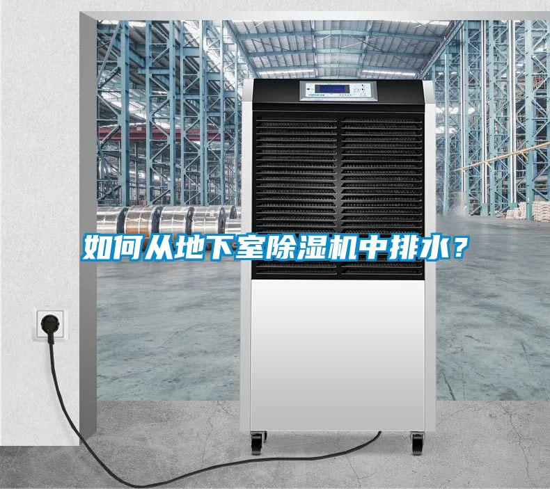 如何從地下室除濕機中排水？