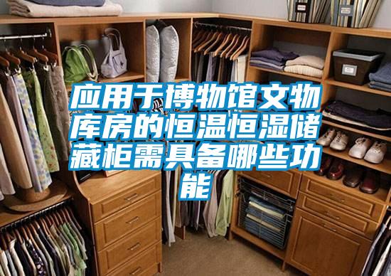 應(yīng)用于博物館文物庫房的恒溫恒濕儲藏柜需具備哪些功能