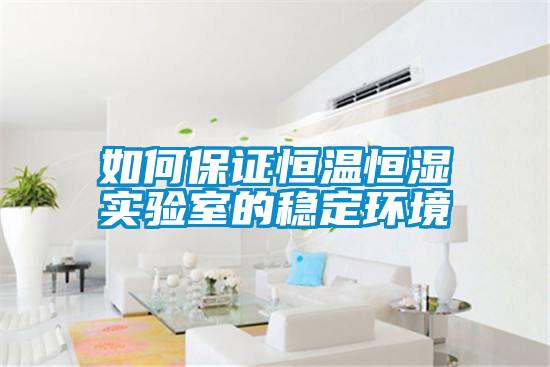 如何保證恒溫恒濕實驗室的穩(wěn)定環(huán)境