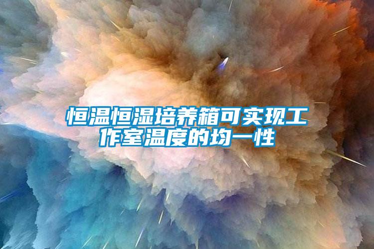 恒溫恒濕培養(yǎng)箱可實(shí)現(xiàn)工作室溫度的均一性