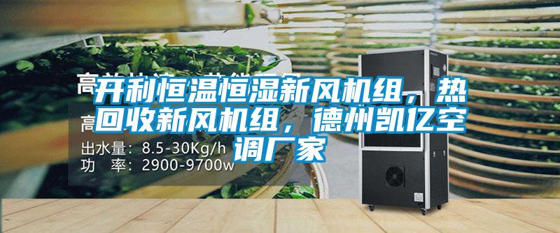 開(kāi)利恒溫恒濕新風(fēng)機(jī)組，熱回收新風(fēng)機(jī)組，德州凱億空調(diào)廠家