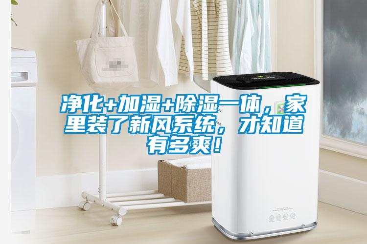 凈化+加濕+除濕一體，家里裝了新風系統(tǒng)，才知道有多爽！