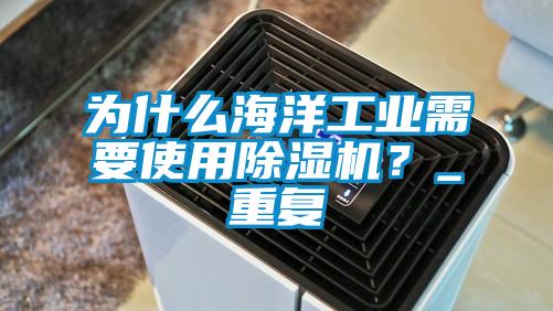 為什么海洋工業(yè)需要使用除濕機？_重復(fù)