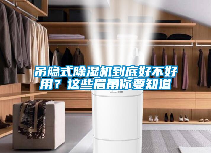 吊隱式除濕機(jī)到底好不好用？這些眉角你要知道