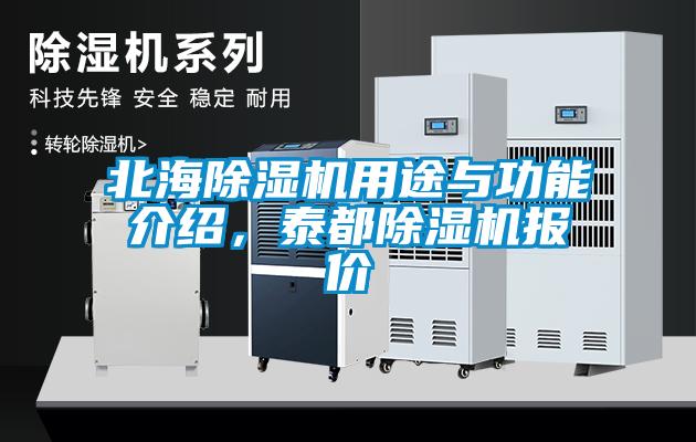 北海除濕機用途與功能介紹，泰都除濕機報價
