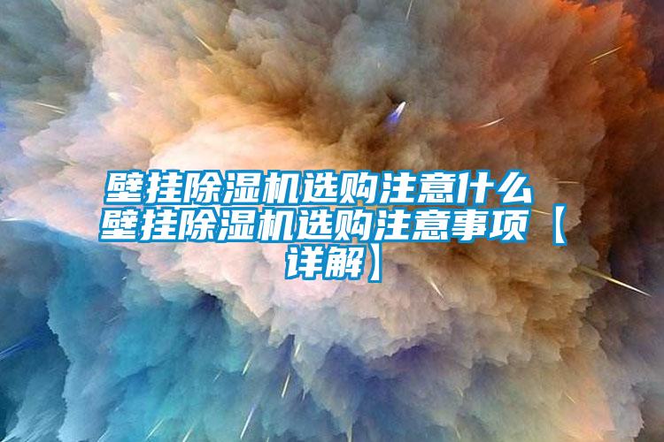 壁掛除濕機(jī)選購(gòu)注意什么 壁掛除濕機(jī)選購(gòu)注意事項(xiàng)【詳解】