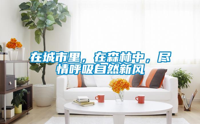 在城市里，在森林中，盡情呼吸自然新風(fēng)