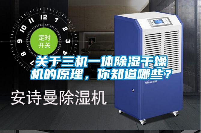 關于三機一體除濕干燥機的原理，你知道哪些？