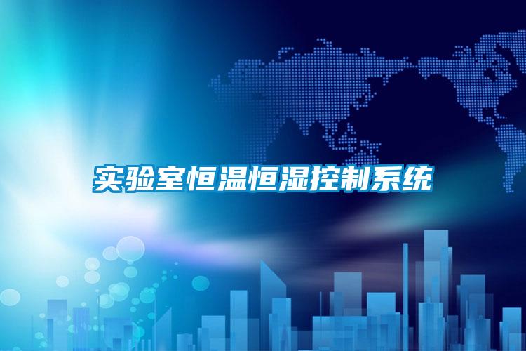 實(shí)驗(yàn)室恒溫恒濕控制系統(tǒng)