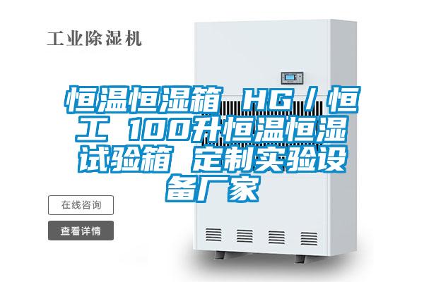 恒溫恒濕箱 HG／恒工 100升恒溫恒濕試驗(yàn)箱 定制實(shí)驗(yàn)設(shè)備廠家