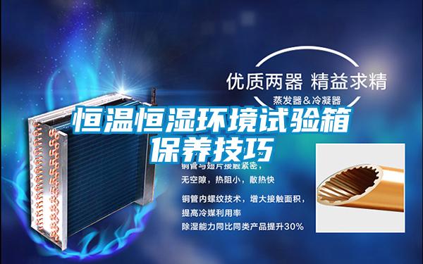 恒溫恒濕環(huán)境試驗箱保養(yǎng)技巧