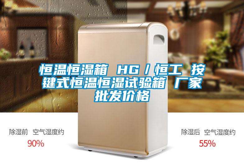 恒溫恒濕箱 HG／恒工 按鍵式恒溫恒濕試驗箱 廠家批發(fā)價格