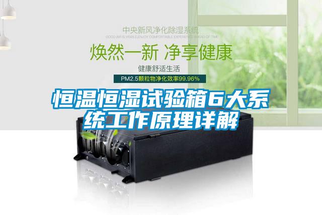 恒溫恒濕試驗(yàn)箱6大系統(tǒng)工作原理詳解