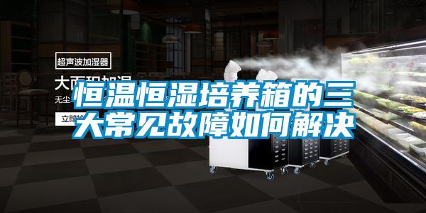 恒溫恒濕培養(yǎng)箱的三大常見故障如何解決