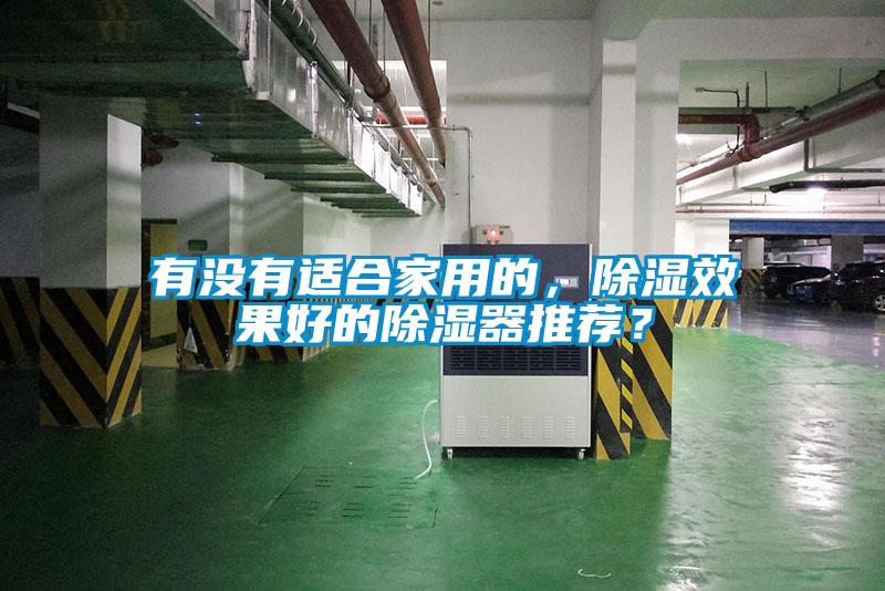 有沒有適合家用的，除濕效果好的除濕器推薦？