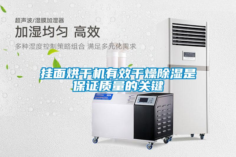 掛面烘干機有效干燥除濕是保證質(zhì)量的關(guān)鍵