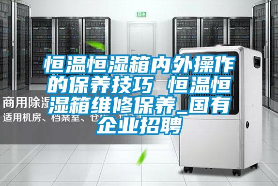 恒溫恒濕箱內(nèi)外操作的保養(yǎng)技巧 恒溫恒濕箱維修保養(yǎng)_國有企業(yè)招聘